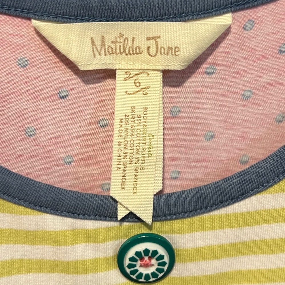 Matilda Jane put on a show cookie dress pink polka dot mixed floral print 6 - Picture 8 of 9